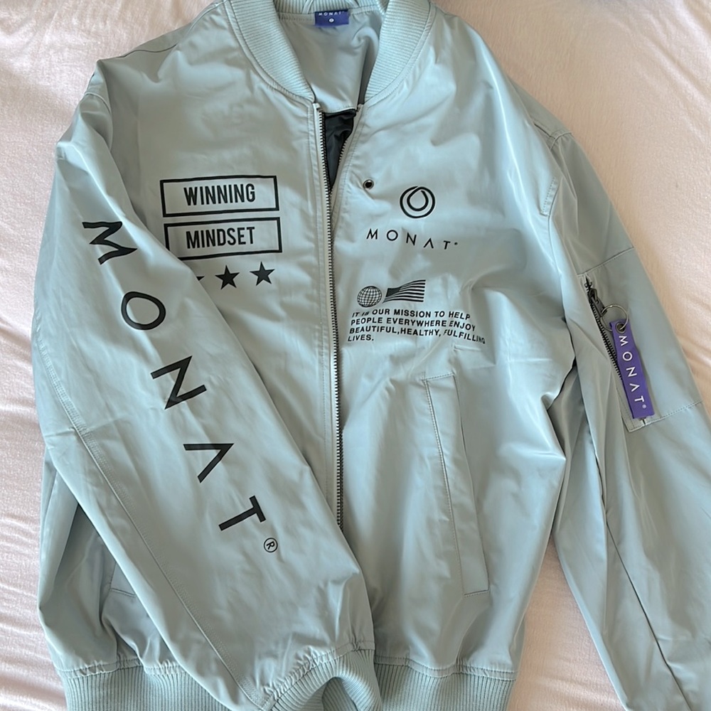 MONAT UNISEX BOMBER JACKET never worn size SMALL
